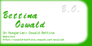 bettina oswald business card